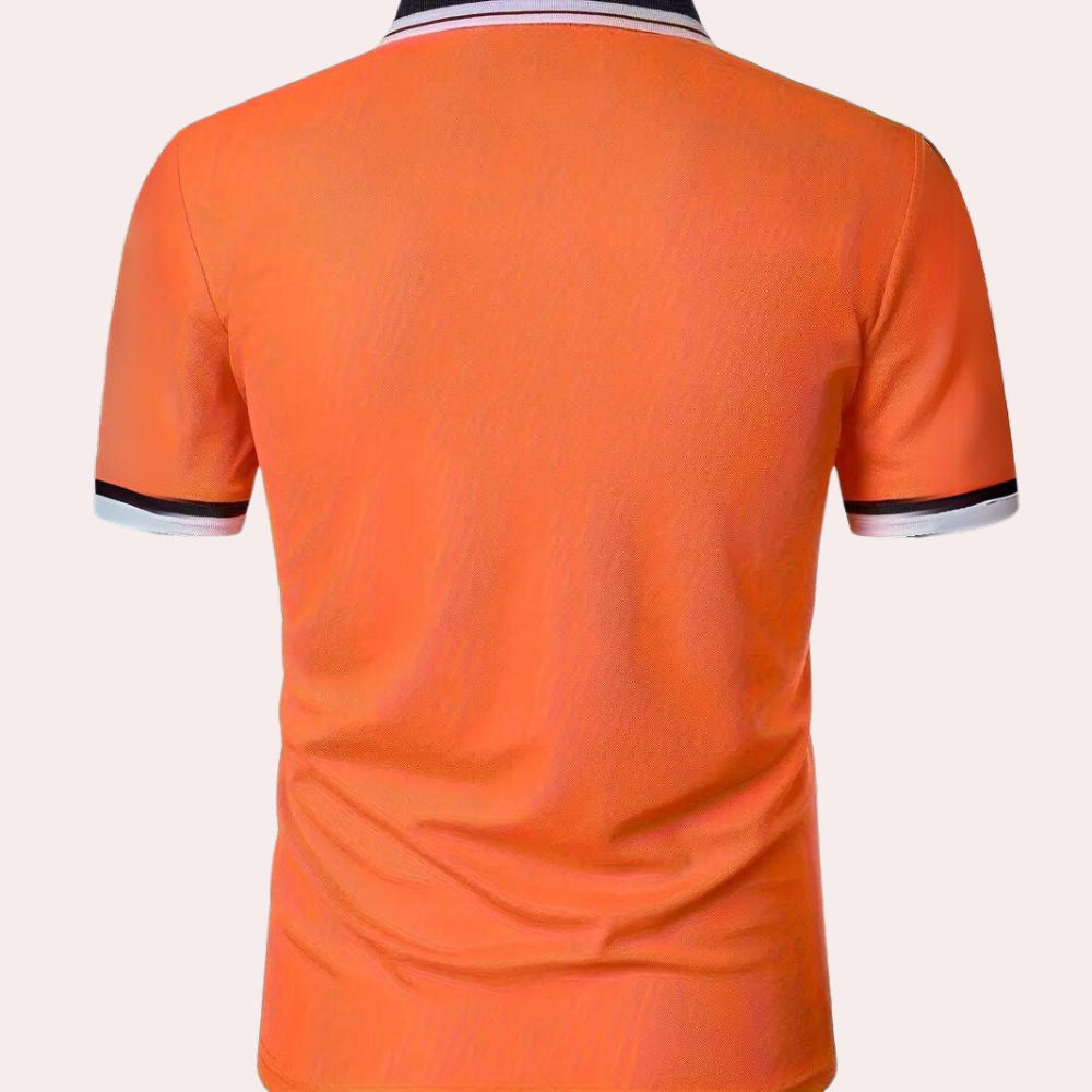 Orange Polo Shirt for Men - Comfortable and Stylish