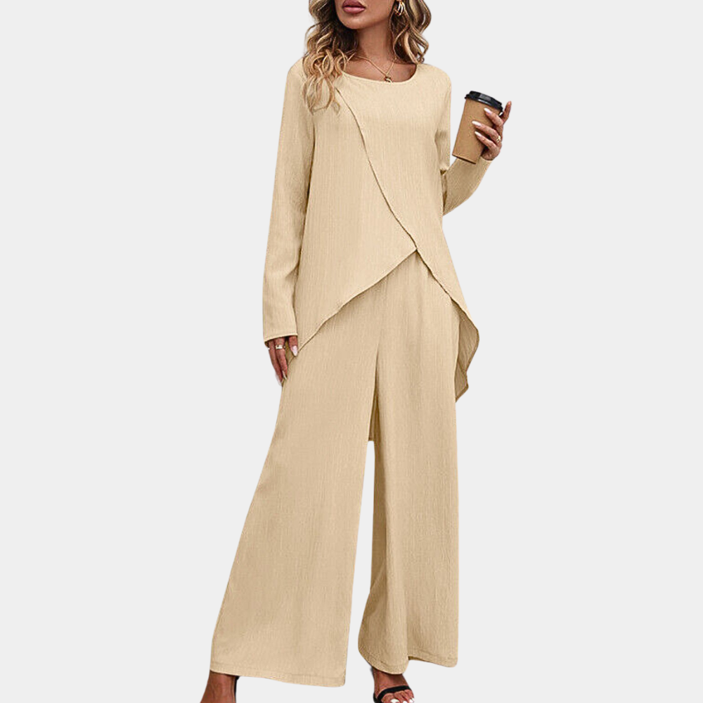 Sam - Elegant 2-piece trouser suit set for women