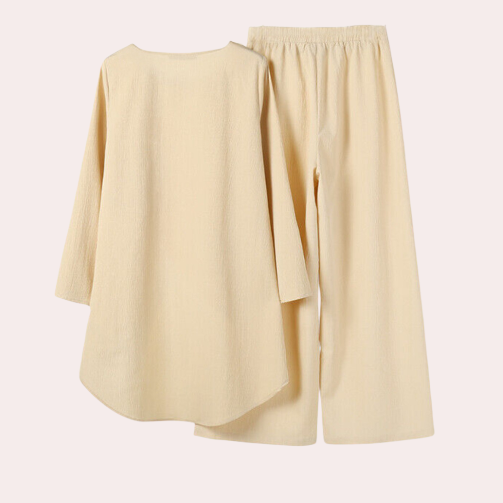 Sam - Elegant 2-piece trouser suit set for women