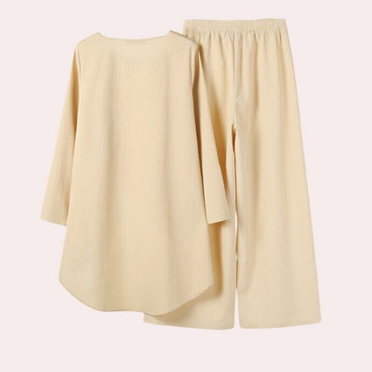 Sam - Elegant 2-piece trouser suit set for women