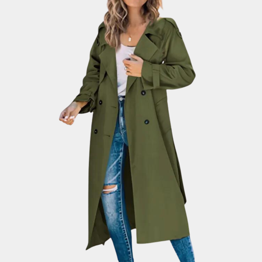 Long Trench Coat for Women - Ideal for Spring