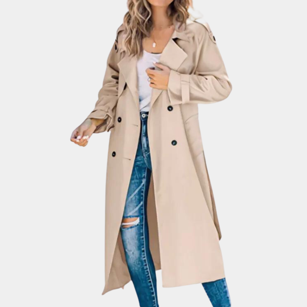 Long Trench Coat for Women - Ideal for Spring