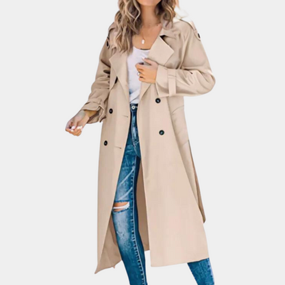 Long Trench Coat for Women - Ideal for Spring