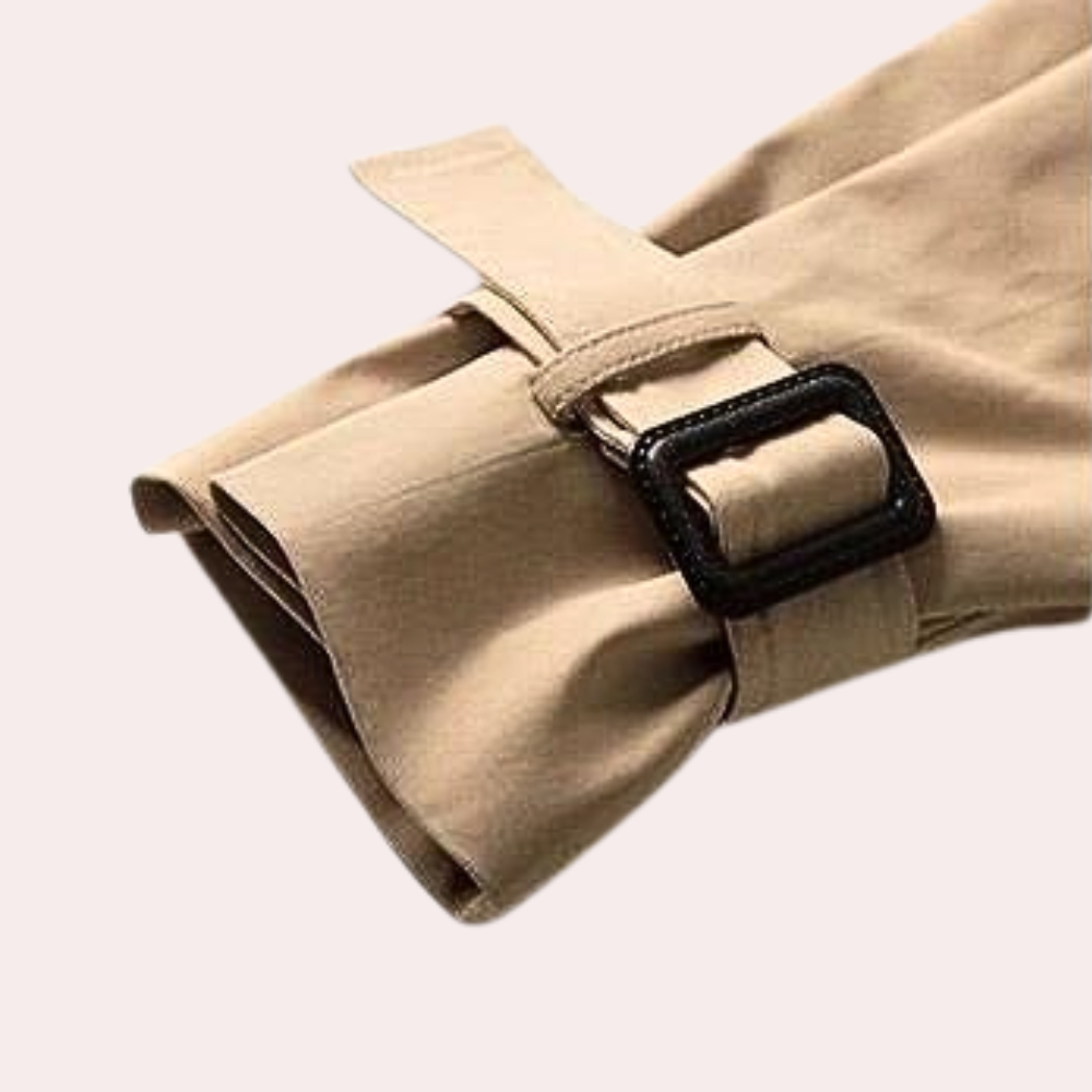 Oversized trench coat with belt for women - Ivana
