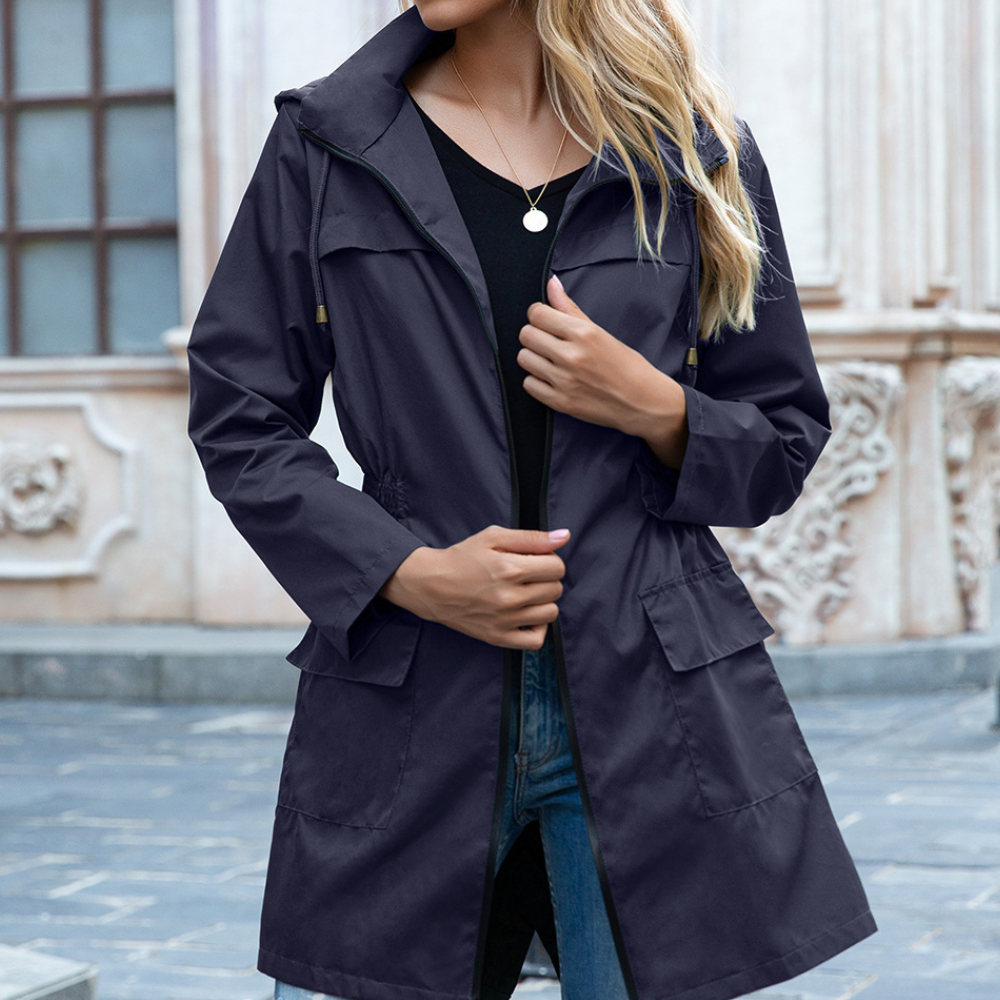 Melanie - Stylish Zip Trench Coat for Women