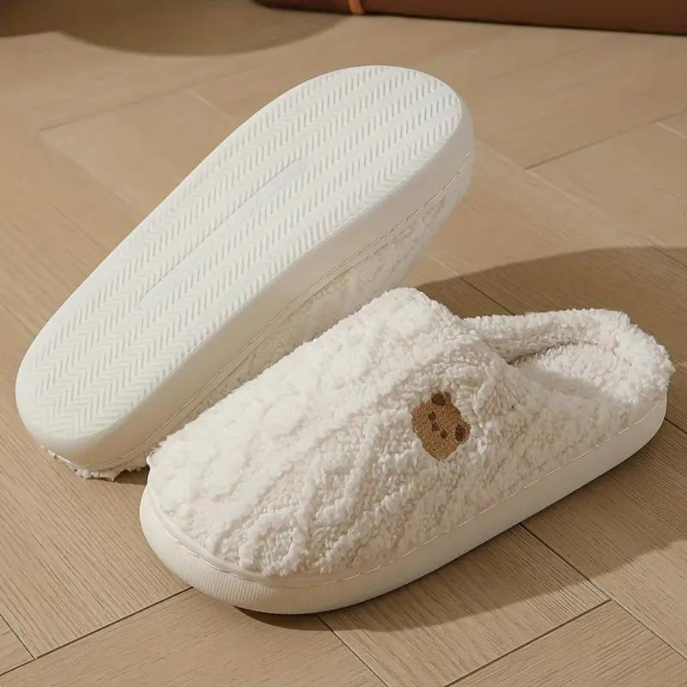 Warme winterslippers voor dames met zachte zool
