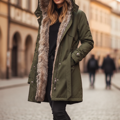 Ladies Hooded Winter Parka