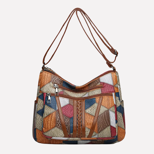 Bolso de mano de patchwork para mujer