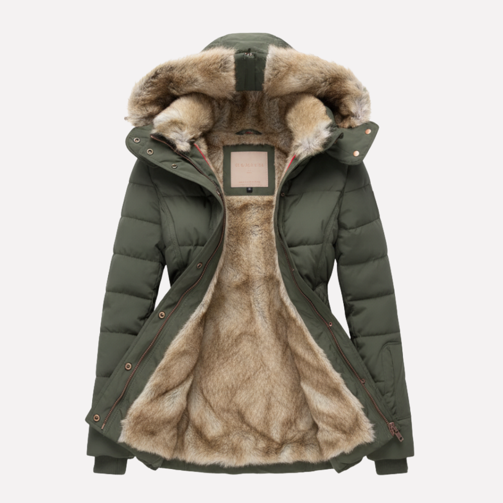 Damen Steppjacke mit Kapuze