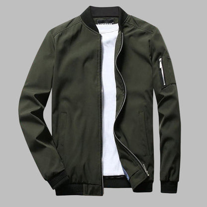 Men's Summer Jacket with Zip and Pockets - Lebbi