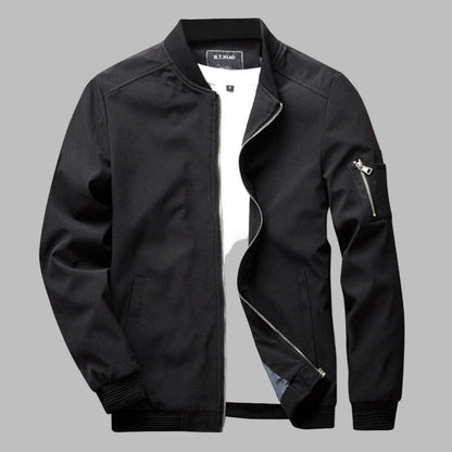 Men's Summer Jacket with Zip and Pockets - Lebbi