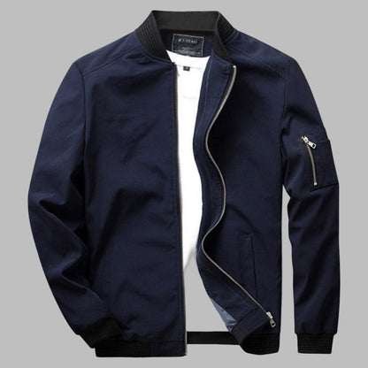 Men's Summer Jacket with Zip and Pockets - Lebbi
