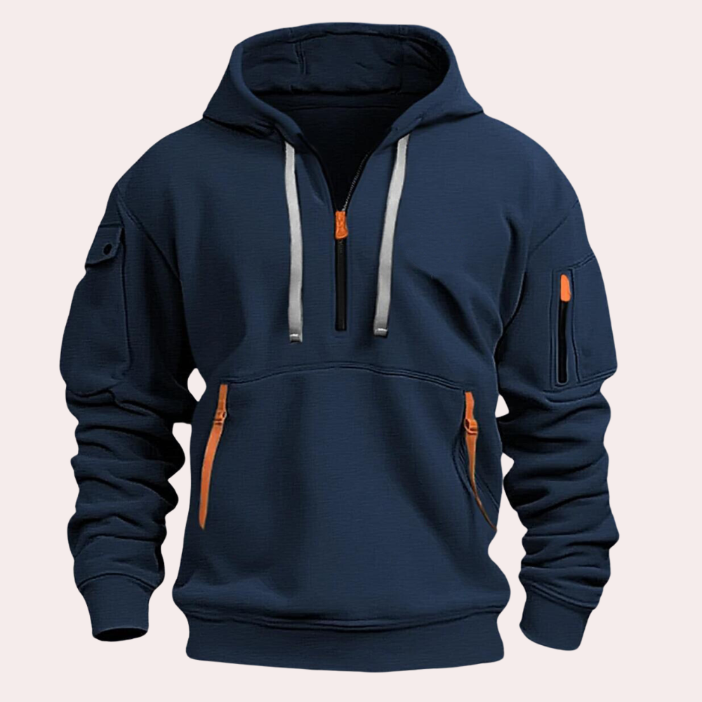 Rolan - Men's Hoodie with Multiple Pockets