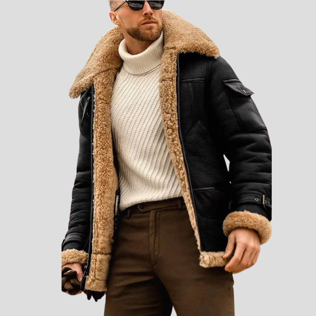 Camel Biker Jacket for Men