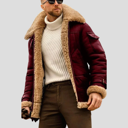 Camel Biker Jacket for Men