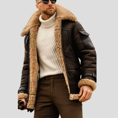Camel Biker Jacket for Men