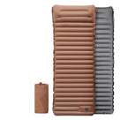 Saltea gonflabilă de camping, cu pompă de picior încorporată și design compact