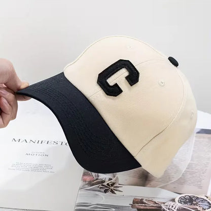Cap with Colour Block and Large C