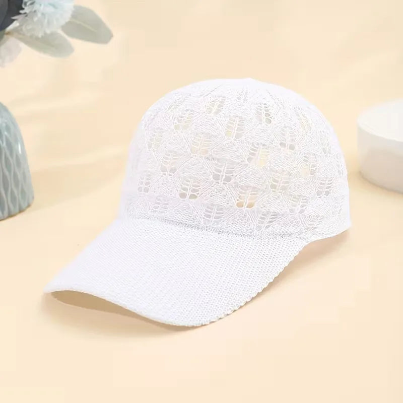 Cap with mesh design