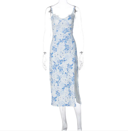 Summer Dress with Flowers - Light and Comfortable