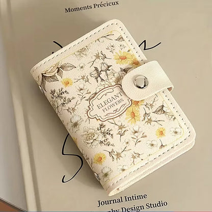 Card Holder with Floral Print