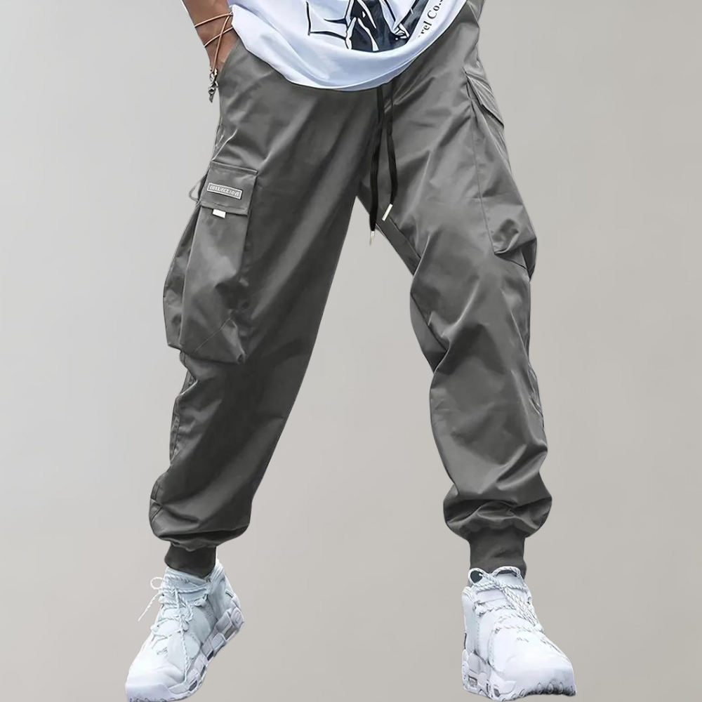 Cargo pants for men - with multiple pockets and adjustable drawstring