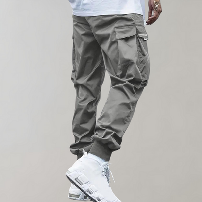 Cargo pants for men - with multiple pockets and adjustable drawstring