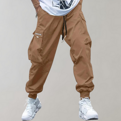 Cargo pants for men - with multiple pockets and adjustable drawstring