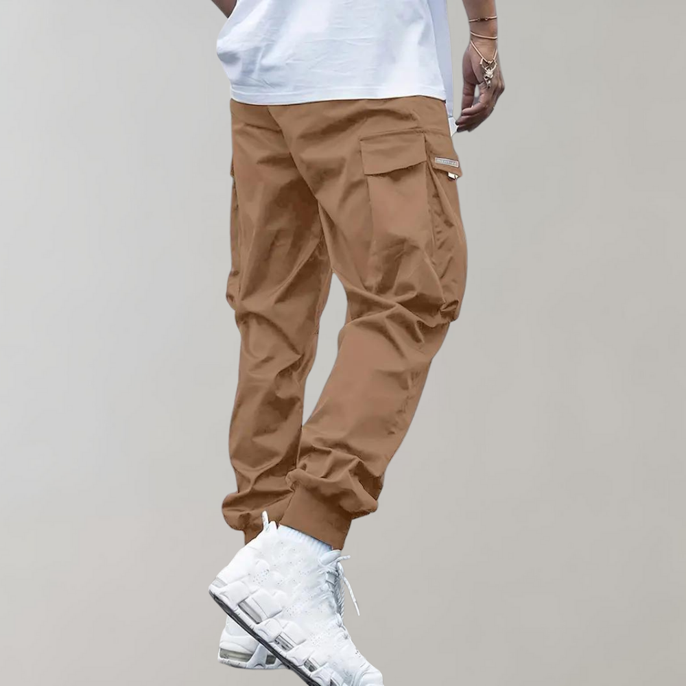 Cargo pants for men - with multiple pockets and adjustable drawstring