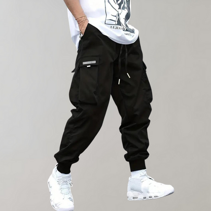 Cargo pants for men - with multiple pockets and adjustable drawstring