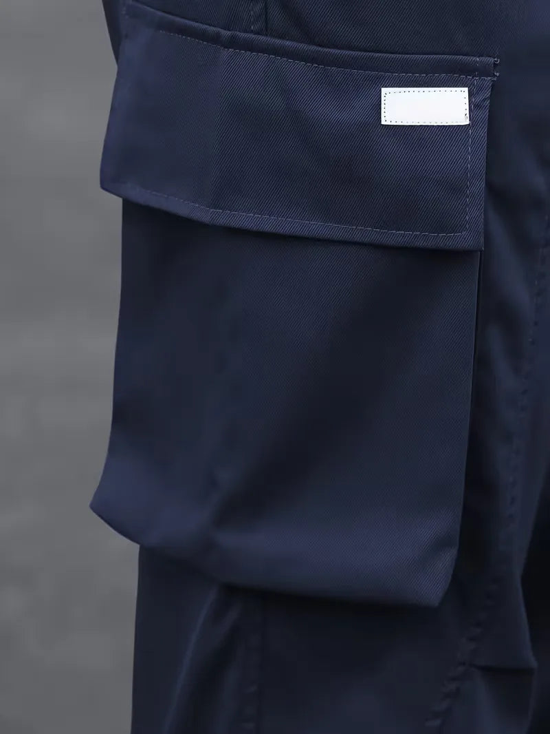 Cargo trousers with elastic waistband