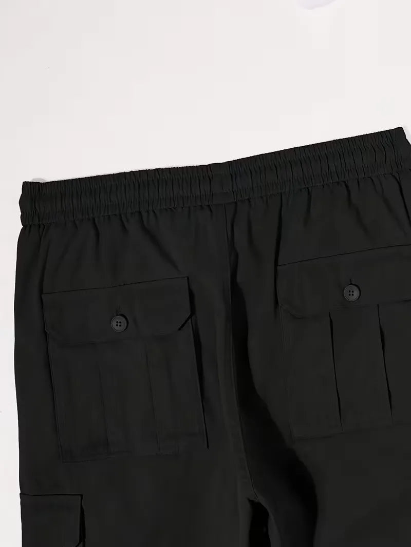 Cargo trousers with flap pockets