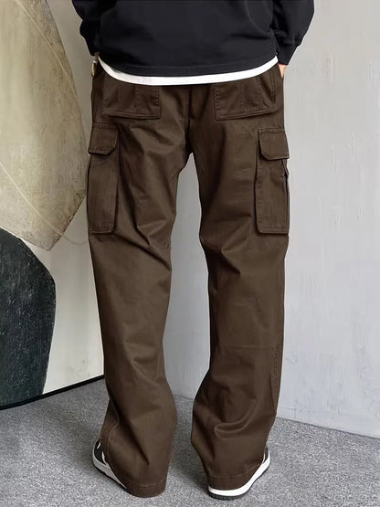Cargo trousers with flap pockets