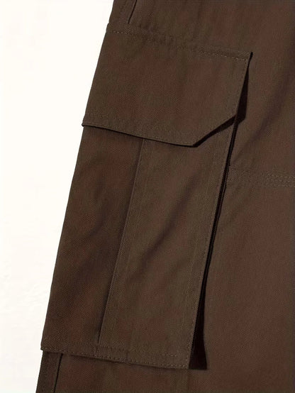 Cargo trousers with flap pockets