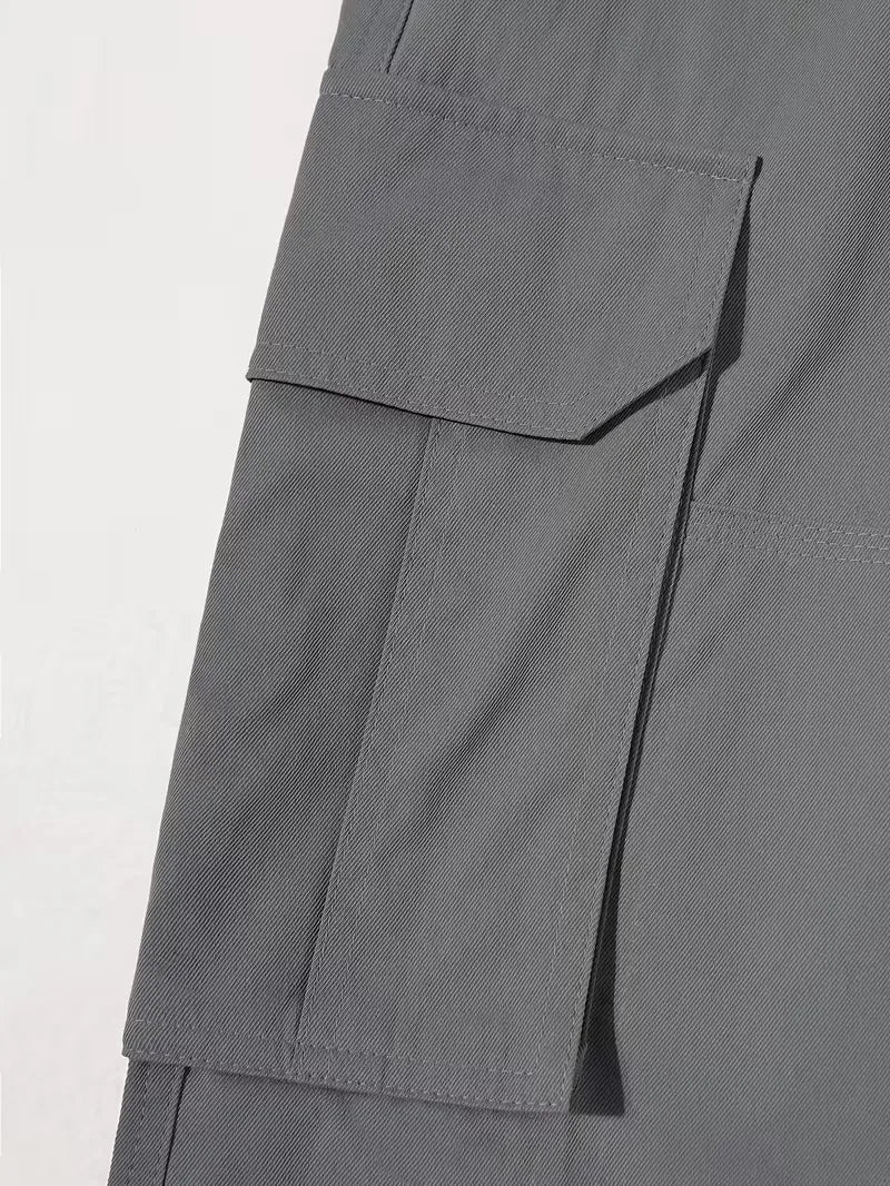 Cargo trousers with flap pockets