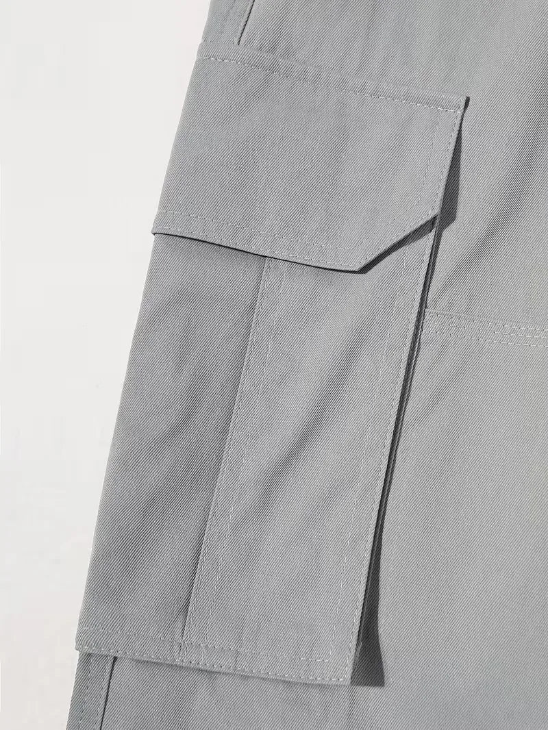 Cargo trousers with flap pockets