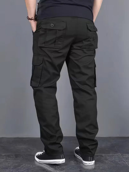 Cargo trousers with flap pockets