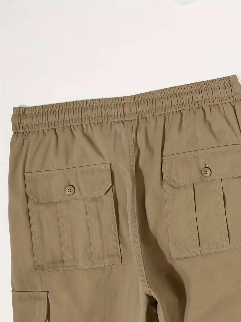 Cargo trousers with flap pockets