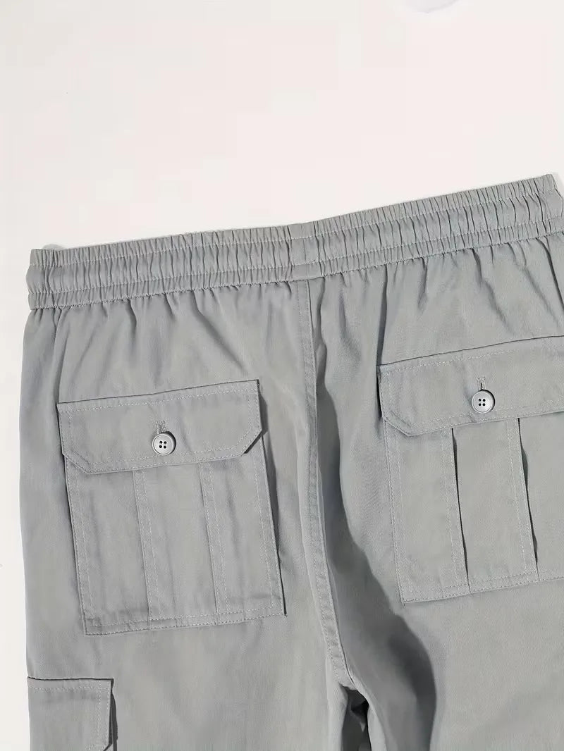 Cargo trousers with flap pockets