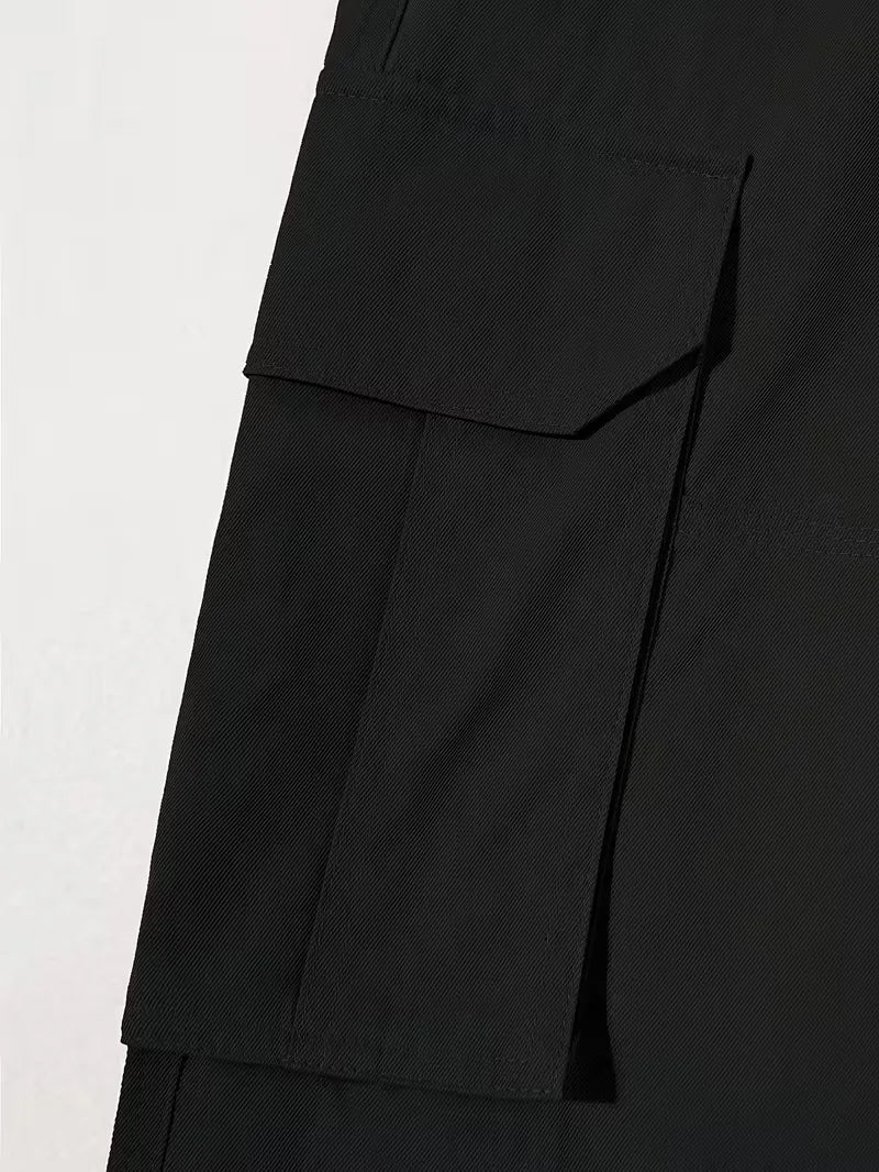 Cargo trousers with flap pockets