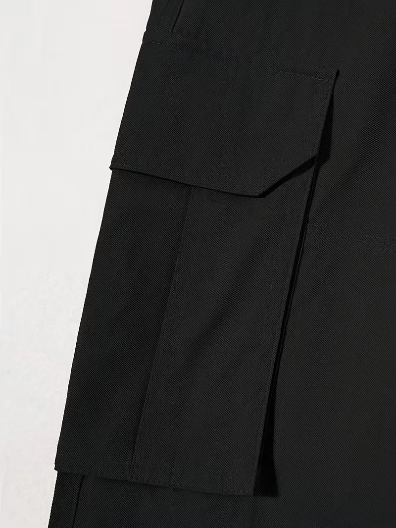 Cargo trousers with flap pockets