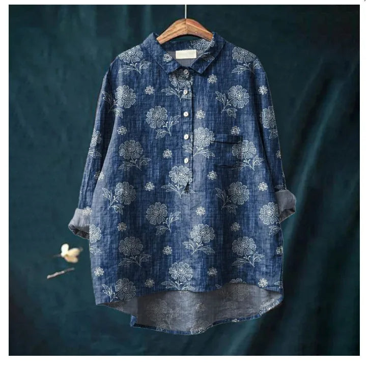 Cartoon Women's Blouse with 3D Animal Print
