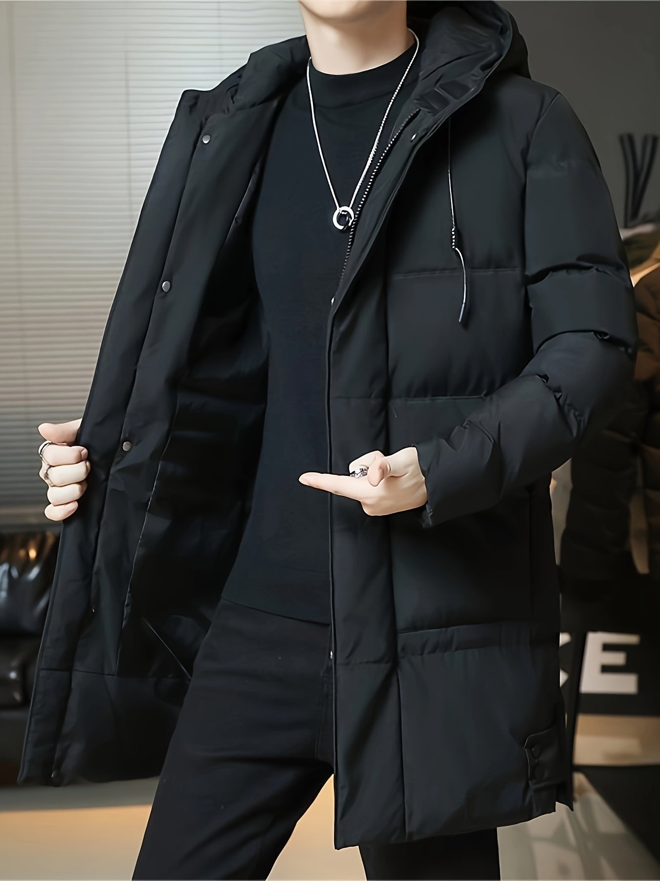 Cas | Warm Thick Padded Winter Jacket for Men