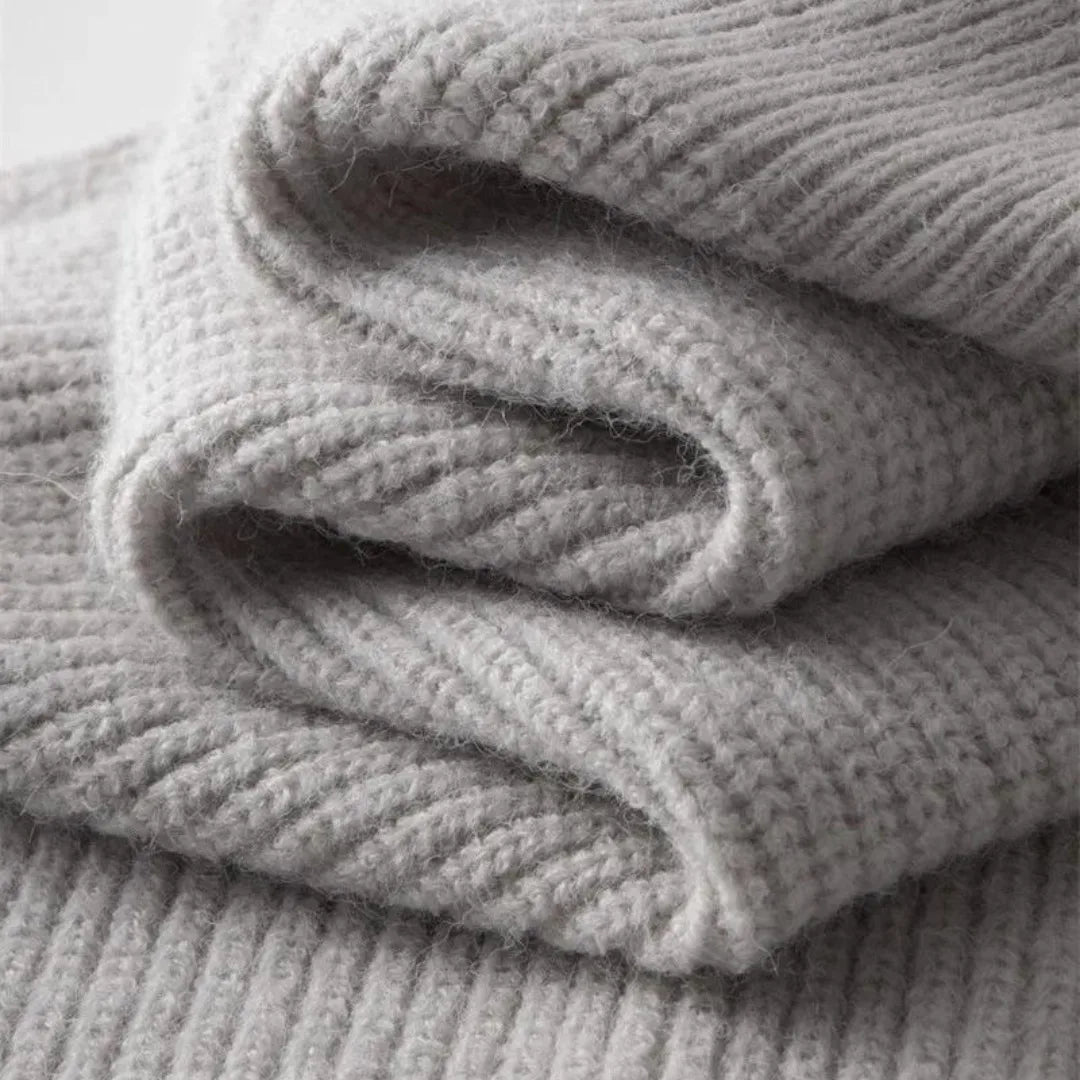 Hugo | Cashmere Jumper with Full Zip and Stand-Up Collar