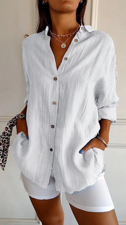 Casual Button Down Shirt for Women - Carina
