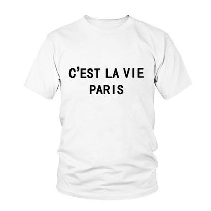 Casual-Chic Women's T-Shirt with Minimalistic Print