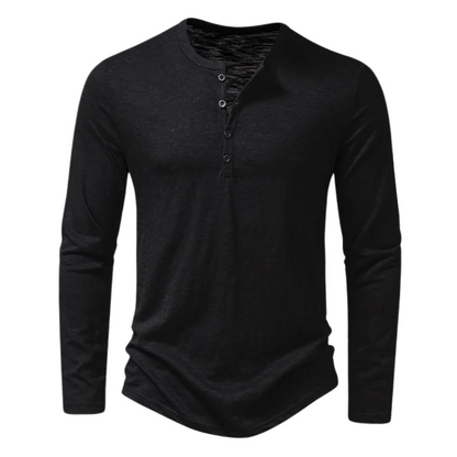 Casual Cotton Long Sleeve T-Shirt for Men