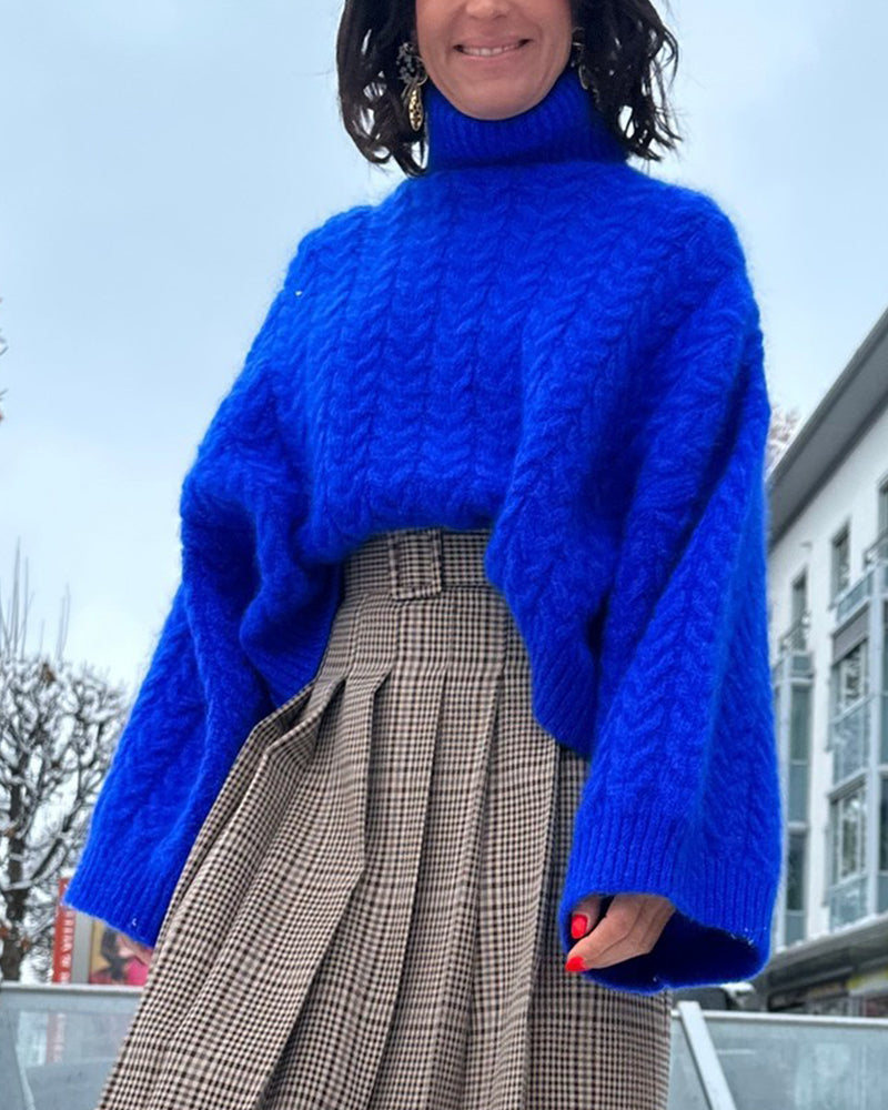 Casual Effortlessly Coloured Turtleneck