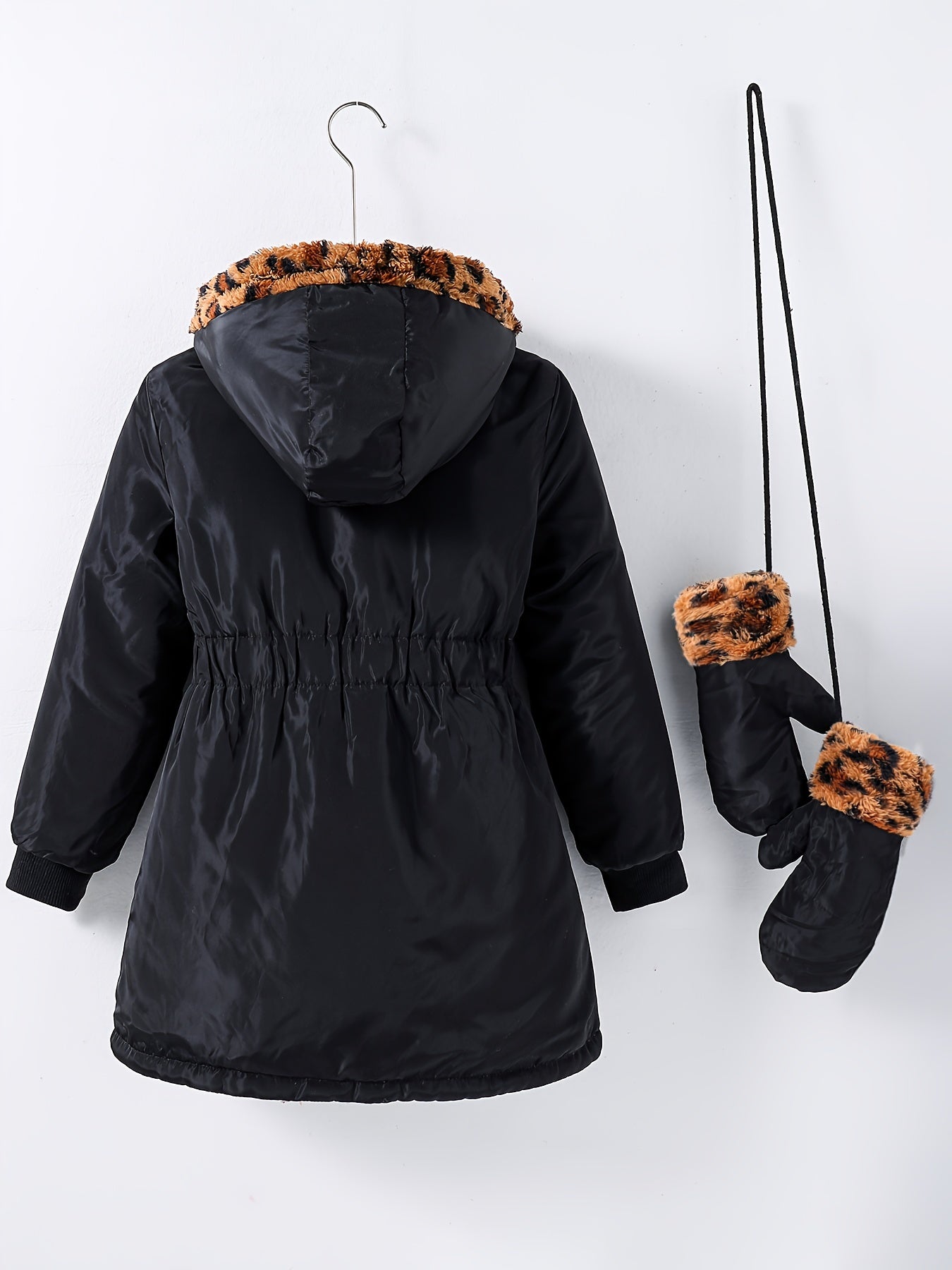 Casual Girls' Coat with Long Lining and Gloves - Johanna