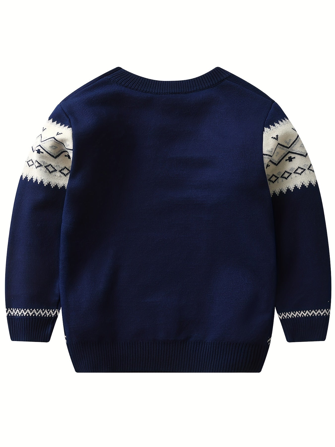 Casual Knitted Sweater with Color Blocks for Boys - Murphy